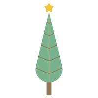 schattig kinderachtig kerstmis boom clip art, Kerstmis boom tekening vector