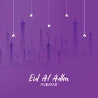 eid al adha groet sjabloon, eid mubarak, Islamitisch ontwerp voor eid al-adha vector