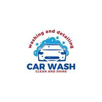 auto wassen bedrijf logo ontwerp vector