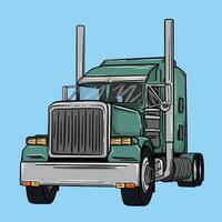illustratie van vrachtauto vector