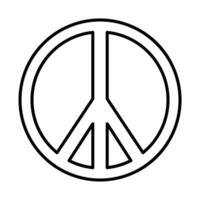 vrede symbool icoon ontwerp vector