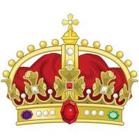 kroon monarchie heraldiek koning koningin illustratie vector