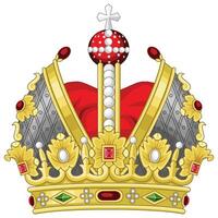 kroon monarchie heraldiek koning koningin illustratie vector