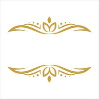 grens ornament ontwerp element goud vector