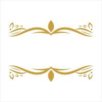 grens ornament ontwerp element goud vector