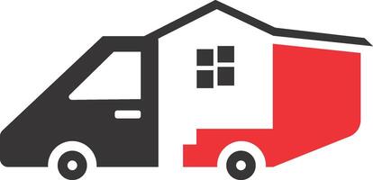 mobiel huis Aan busje clip art voor logo ontwerp vector