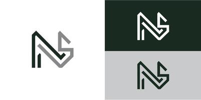 ng brief logo ontwerp. eerste brieven ng logo icoon voor technologie bedrijven. tech brief ng minimaal logo ontwerp sjabloon. vector