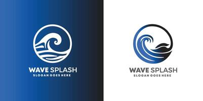 abstract water Golf plons logo symbool en icoon ontwerp. pro stijl vector