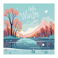 hallo winterposter vector