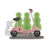 illustratie van scooter vector