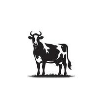 stier silhouet Aan wit achtergrond. koe illustratie. stier logo ,koe logo vector