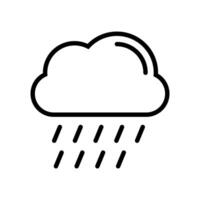 regen lijn icoon. wolk regen symbool voor uw web plaats ontwerp, logo, app, ui. modern voorspelling storm teken. vector