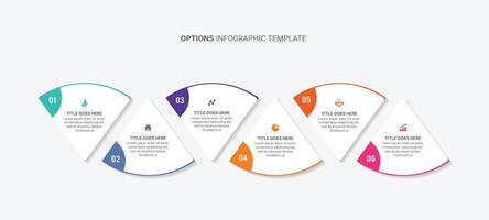 zeven 7 stappen opties werkwijze workflow pijl bedrijf infographic sjabloon ontwerp vector
