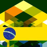 Brazilië achtergrond vector