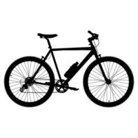 weg racing fiets silhouet vector