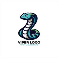 geweldig adder mascotte logo ontwerp vector