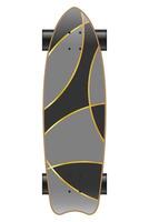 skateboard voor extreem sport- en actief vermaak illustratie geïsoleerd Aan wit achtergrond vector