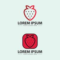 fruit icoon en fruit logo ontwerp vers fruit tropisch natuur voedsel illustratie vector
