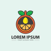 fruit icoon en fruit logo ontwerp vers fruit tropisch natuur voedsel illustratie vector