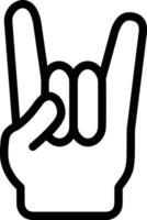hand- met vinger icoon symbool beeld voor gebaar illustratie vector