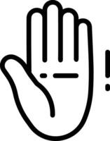 hand- met vinger icoon symbool beeld voor gebaar illustratie vector