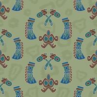 abstract Papoea ornament batik patroon vector