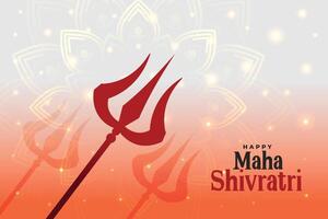 gelukkig maha shivratri Hindoe festival achtergrond ontwerp vector