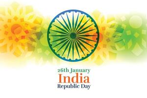Indië gelukkig republiek dag creatief achtergrond ontwerp vector