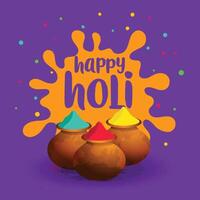 Indisch gelukkig holi viering wensen festival achtergrond vector