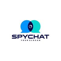spion praten babbelen camera ogen logo icoon illustratie vector