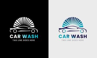 auto wassen icoon, water laten vallen auto monster symbool, logo ontwerp illustratie concept idee vector