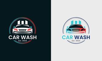 auto wassen icoon, water laten vallen auto monster symbool, logo ontwerp illustratie concept idee vector