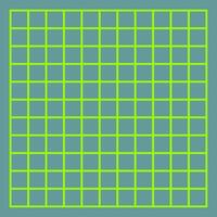 snijdend mat met symmetrisch gids lijnen, een rooster van pleinen met groen lijnen vector