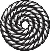 touw gevlochten gedraaid lijn illustratie eps 10 vector