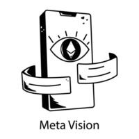 modieus meta visie vector