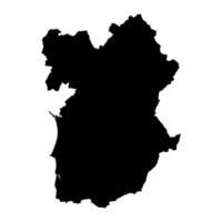 alentejo regio kaart, administratief divisie van Portugal. illustratie. vector