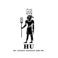 oude Egyptische god hoezo silhouet, midden- oosten- god logo vector