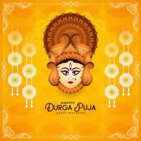 mooi elegant gelukkig durga puja en gelukkig navratri festival achtergrond vector