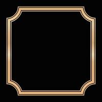 decoratief lijnen grenzen, luxe ontwerp elementen, goud kaders ontwerpen vector