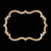 decoratief lijnen grenzen, luxe ontwerp elementen, goud kaders ontwerpen vector