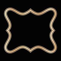 decoratief lijnen grenzen, luxe ontwerp elementen, goud kaders ontwerpen vector