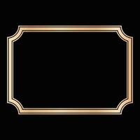 decoratief lijnen grenzen, luxe ontwerp elementen, goud kaders ontwerpen vector