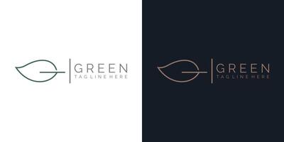 groen logo ontwerp vector