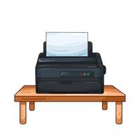 illustratie van printer vector