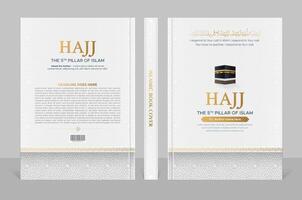 Arabisch Islamitisch stijl a4 grootte boek Hoes ontwerp met Arabisch patroon en sier- kaders vector