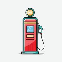 de illustratie van gas- station vector