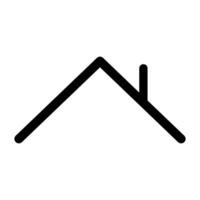 huis dak icoon . dak illustratie teken. dak symbool. tapijt logo. vector