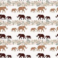 olifant familie naadloos patroon ontwerp vector