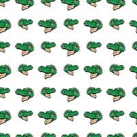 boos krokodil gezicht naadloos-patroon-ontwerp vector