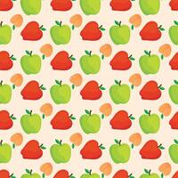 snoep appels naadloos patroon ontwerp vector